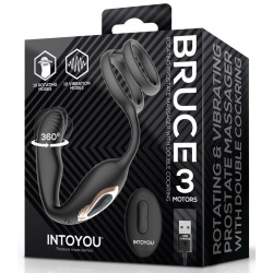 Plug prostatique + Cockring BRUCE | Vibrations et Rotation 2