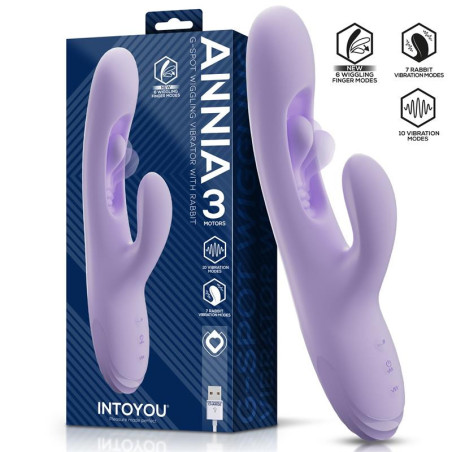 Vibro rabbit ANNIA 13 x 3.6cm de INTOYOU