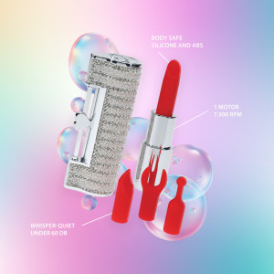 Mini Vibro + 4 embouts ANGEL Argent
