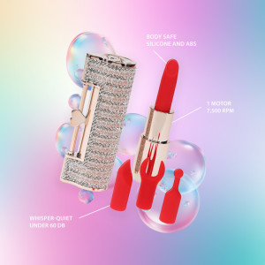 Mini Vibro + 4 embouts ANGEL Rose