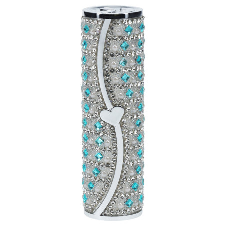 Mini Vibro + 4 embouts TIFFANY Bleu