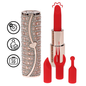Mini Vibro + 4 embouts TIFFANY Rose