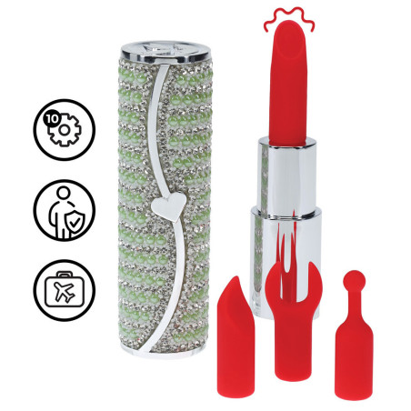 Mini Vibro + 4 embouts CANDY Vert