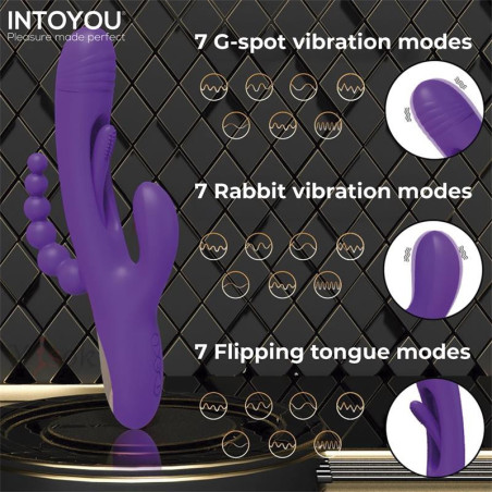 Vibro rabbit + chapelet anal TRIYA de INTOYOU