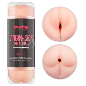 Masturbateur pussy 2 entrées vagin-anus VIRGIN-SKIN BLOWOUT Rose