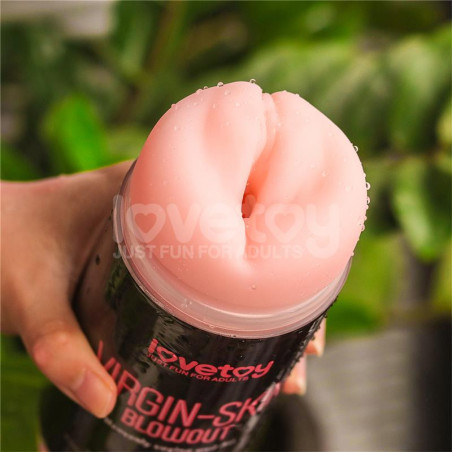 Masturbateur pussy 2 entrées vagin-anus VIRGIN-SKIN BLOWOUT Rose