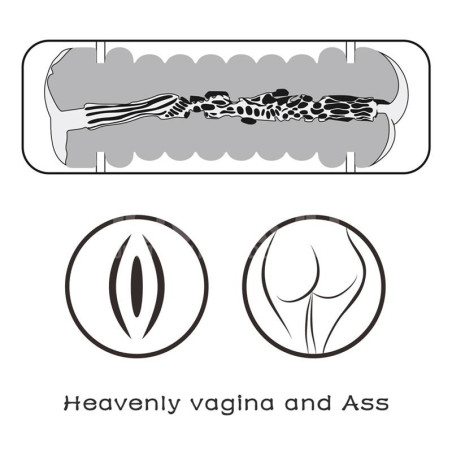 Masturbateur pussy 2 entrées vagin-anus VIRGIN-SKIN BLOWOUT Rose