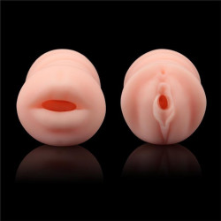 Masturbateur pussy 2 entrées vagin-bouche VIRGIN-SKIN BLOWOUT Violet 2