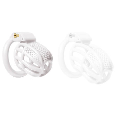 Cage de chasteté blanche NETIA S 6 x 3.1 cm de CockLock