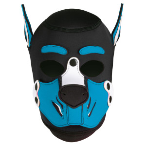 Masque Puppy HUSKY Noir-Bleu turquoise Néoprène
