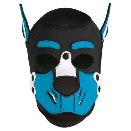 Masque Puppy HUSKY Noir-Bleu turquoise Néoprène