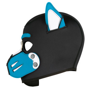 Masque Puppy HUSKY Noir-Bleu turquoise Néoprène