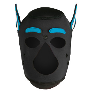 Masque Puppy HUSKY Noir-Bleu turquoise Néoprène