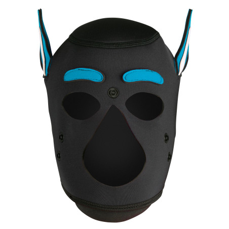 Masque Puppy HUSKY Noir-Bleu turquoise Néoprène