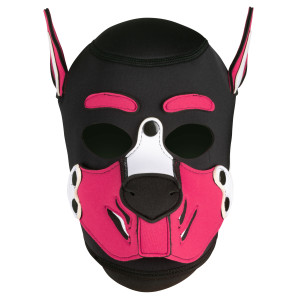 Masque Puppy HUSKY Noir et Rose