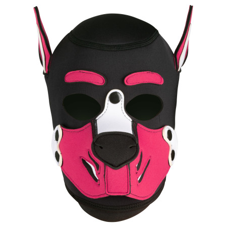 Masque Puppy HUSKY Noir et Rose