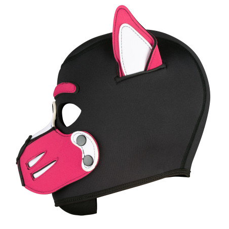 Masque Puppy HUSKY Noir et Rose