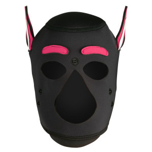 Masque Puppy HUSKY Noir et Rose