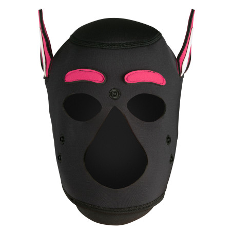 Masque Puppy HUSKY Noir et Rose