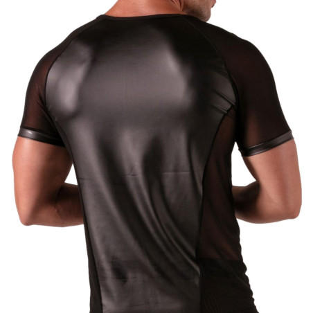 T-shirt REBEL imitation cuir de Absolu Male