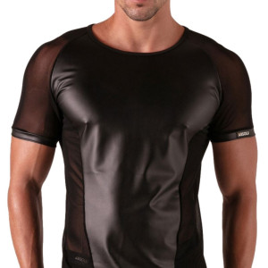 T-shirt REBEL imitation cuir de Absolu Male