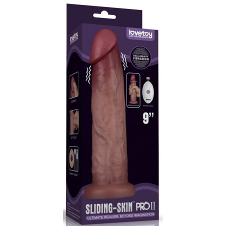 Gode vibrant SLIDING-SKIN PRO II 21 x 5cm