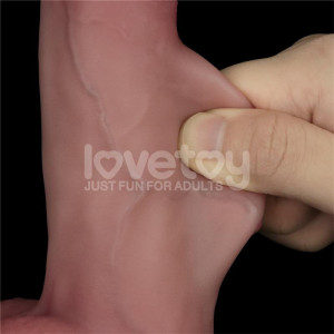 Gode vibrant réaliste SLIDING-SKIN PRO II de 14 x 4 cm