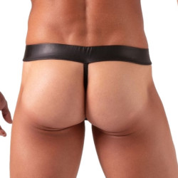 String avec lacets BONDAGE Noir par Absolu Male 2