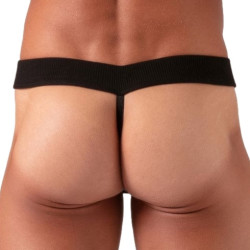 String avec lacets LACED Noir de Absolu Male 2