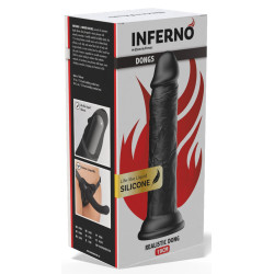 Gode réaliste DICKDONG Noir M 17 x 3.7cm 2