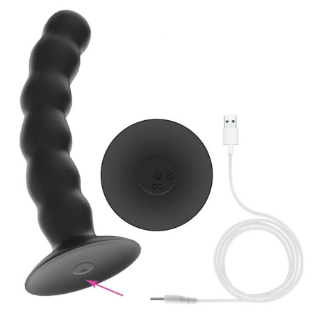 Plug vibrant CUBIDO 17 x 3.2 cm - 10 Vibrations