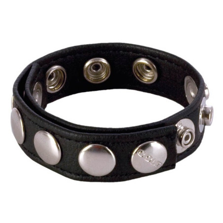 Cockring Ajustbale n Cuir de COLT avec 8 pressions