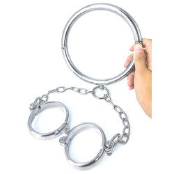 Collier et menottes NECKOP 37 cm de BDSMaster 2