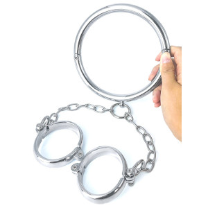 Collier et menottes NECKOP 37 cm de BDSMaster