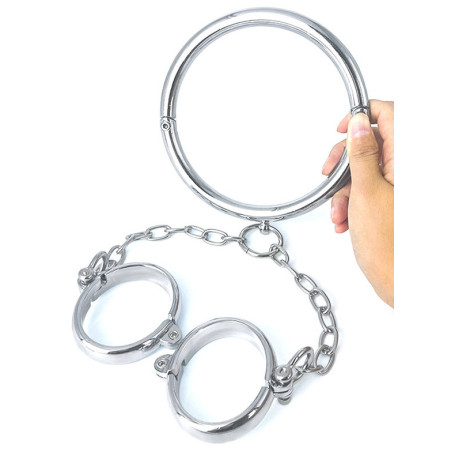 Collier et menottes NECKOP 37 cm de BDSMaster