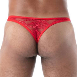 String pour homme FLUID LACE Dentelle rouge de TOF Paris 2