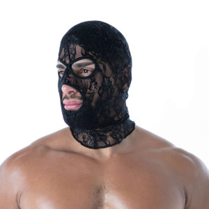 Cagoule en dentelle LACE HOOD Noire de TOF Paris