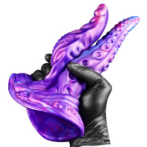 Double Gode Tentacule POOLIK de 18 x 4.7 cm