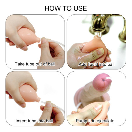 Gode Cumming Squirting éjaculateur de 19  x 4.5 cm