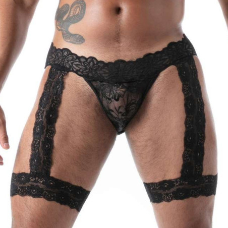 Jock Chaps en dentelle noir de TOF Paris