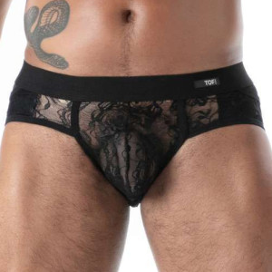 Slip en dentelle FLUID LACE Noir