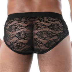 Slip en dentelle FLUID LACE Noir de TOF Paris 2