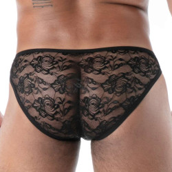 Mini slip en dentelle FLUID LACE Noir de TOF Paris 2