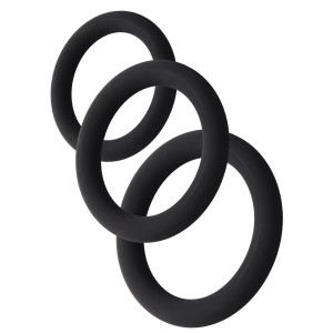 Cockrings en Silicone STAMSTART Noirs 33-39 mm