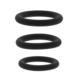 Cockrings en Silicone STAMSTART Noirs 33-39 mm