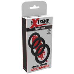 Cockrings en Silicone STAMSTART Noirs 33-39 mm 2