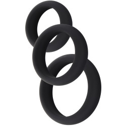 Lot de 3 Cockrings en silicone STAMCOCK 40-50 mm