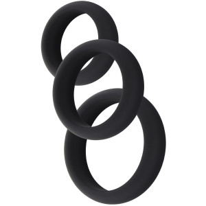 Lot de 3 Cockrings en silicone STAMCOCK 40-50 mm
