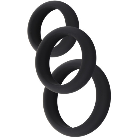 Lot de 3 Cockrings en silicone STAMCOCK 40-50 mm