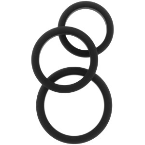 Lot de 3 Cockrings en silicone STAMCOCK 40-50 mm